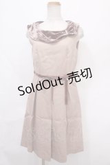axes femme / ロールカラーワンピース M アワピンク Y-24-09-15-065-AX-OP-SZ-ZI