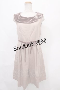 画像1: axes femme / ロールカラーワンピース M アワピンク Y-24-09-15-066-AX-OP-SZ-ZI