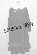 m petit by misako / サンリオキャラクターズコラボ クロミワッペン付きワンピース M 中黒 Y-24-09-15-078-LO-OP-SZ-ZT440