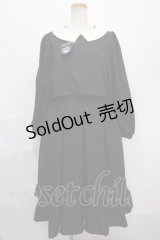 m petit by misako / サンリオキャラクターズコラボ クロミワッペン付きワンピース M 中黒 Y-24-09-15-078-LO-OP-SZ-ZT440