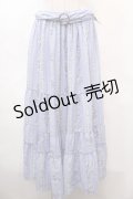 axes femme / すみれ×すずらん柄スカート M ラベンダー Y-24-09-21-120-AX-SK-SZ-ZT234