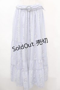 axes femme / すみれ×すずらん柄スカート M ラベンダー Y-24-09-21-120-AX-SK-SZ-ZT234