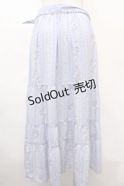 画像2: axes femme / すみれ×すずらん柄スカート M ラベンダー Y-24-09-21-120-AX-SK-SZ-ZT234