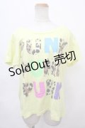 RNA / PUNK プリントTシャツ  イエロー Y-24-09-21-047-PU-TS-SZ-ZT404