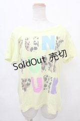 RNA / PUNK プリントTシャツ  イエロー Y-24-09-21-047-PU-TS-SZ-ZT404