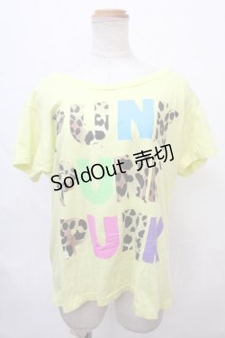画像1: RNA / PUNK プリントTシャツ  イエロー Y-24-09-21-047-PU-TS-SZ-ZT404