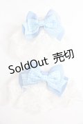 Amavel / Strawberry Farmレースカフス  サックス Y-24-09-25-027-CA-ZA-SZ-ZY