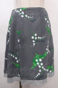 MILK / LilyBellスカート  グレー Y-24-09-28-101-ML-SK-SZ-OS