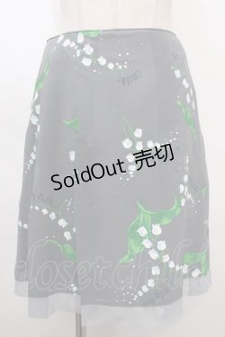 画像1: MILK / LilyBellスカート  グレー Y-24-09-28-101-ML-SK-SZ-ZT310