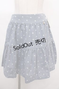 画像1: MILK / Humming dotスカート  ブルー Y-24-09-28-111-ML-SK-SZ-ZT338