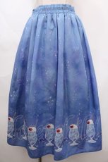 画像1: 【SALE】axes femme / クリームソーダ柄スカート M 紺 Y-24-09-28-126-AX-SK-SZ-ZT350 (1)