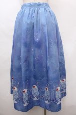 画像2: 【SALE】axes femme / クリームソーダ柄スカート M 紺 Y-24-09-28-126-AX-SK-SZ-ZT350 (2)