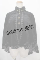 Ozz oneste / ベロアケープ - 黒ｘ紫 Y-24-10-01-114-OO-JA-SZ-ZY