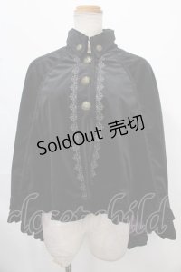 Ozz oneste / ベロアケープ - 黒ｘ紫 Y-24-10-01-114-OO-JA-SZ-ZY