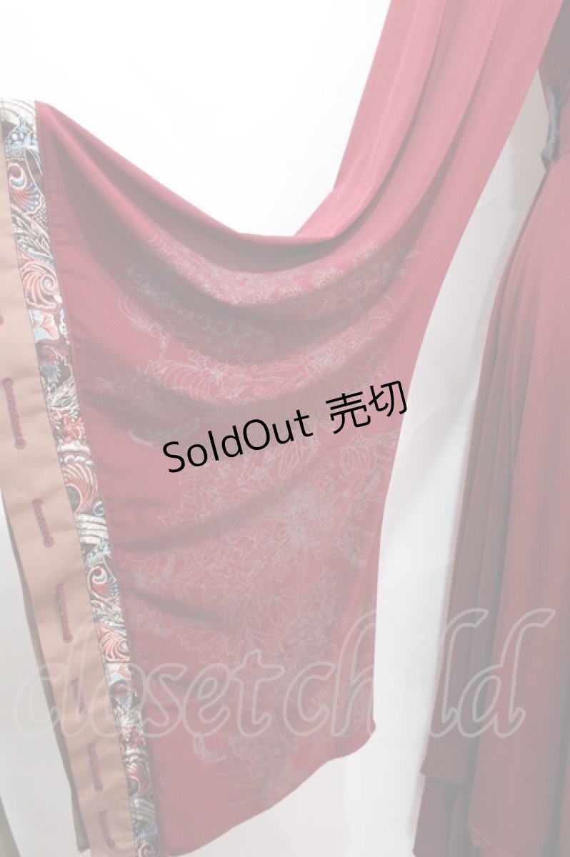 画像5: Ozz oneste / 華蝶モダンワンピース  赤 Y-24-10-05-114-OO-JA-SZ-ZY (5)