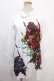 画像1: CIVARIZE / マルチカラーフラワープリント6分袖シャツ/花柄シャツ 46 ホワイト Y-24-10-05-022-GO-BL-SZ-ZS (1)