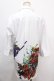 画像2: CIVARIZE / マルチカラーフラワープリント6分袖シャツ/花柄シャツ 46 ホワイト Y-24-10-05-022-GO-BL-SZ-ZS (2)