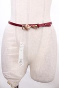 axes femme / リバーシブル細ベルト  赤 Y-24-10-08-001-AX-ZA-SZ-ZI