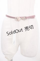 axes femme / リバーシブル細ベルト  赤 Y-24-10-08-001-AX-ZA-SZ-ZI