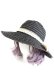 画像1: axes femme / ストローハット  黒×金 Y-24-10-08-022-AX-AC-SZ-ZT308 (1)