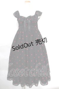 Angelic Pretty / Petit Heartジャンパースカート  ブラック Y-24-10-13-069-AP-OP-SZ-ZY