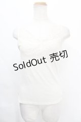 earth music&ecology / スカラップレースタンクトップ  アイボリー Y-24-10-13-033-LO-TO-SZ-ZY