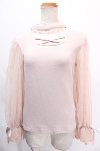 Rojita / フロントスクエアーカットアウト M ピンク Y-24-10-13-047-LO-TO-SZ-ZT275