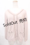 axes femme / 部分アーガイルプルオーバー M アワピンク Y-24-10-19-118-AX-TO-SZ-ZI