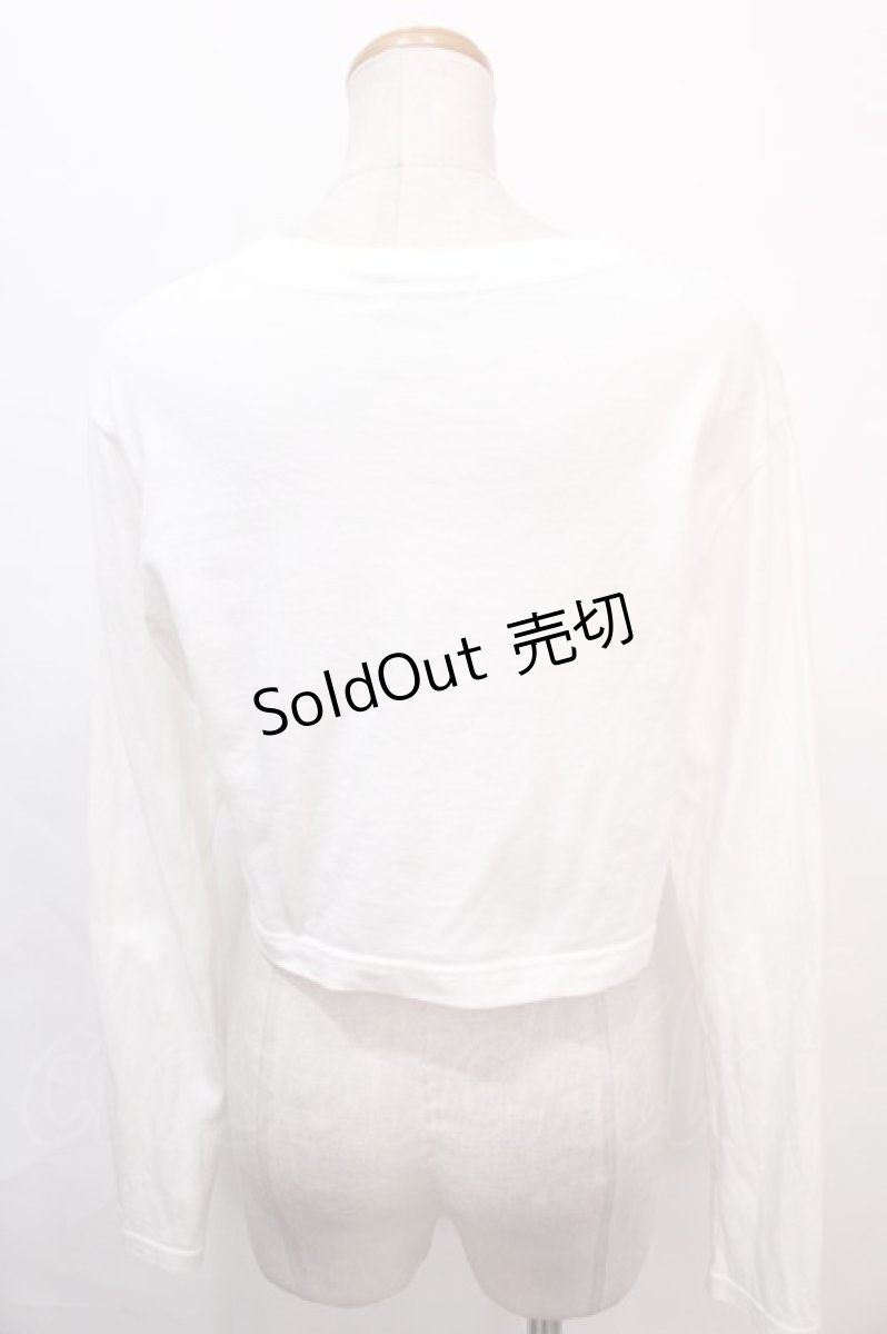 画像2: 【SALE】MILK / MILKショート L.S Tee  白 Y-24-10-19-140-ML-TO-SZ-ZT466 (2)
