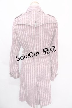 画像2: 【SALE】ALGONQUINS / ファーカラー付ジャガードコート F パープル Y-24-10-19-199-AL-CO-SZ-ZT-C041