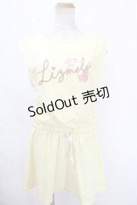 Lizmelo / プリントノースリーブワンピース 0 イエロー Y-24-10-21-048-LO-OP-SZ-ZS