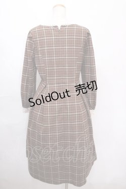 画像2: Fi.n.t / 重ね風ヨークチェックワンピース F ブラウン Y-24-10-31-129-CA-OP-SZ-ZT439