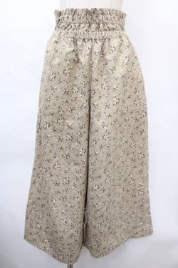 画像1: axes femme / 花プリントコーデュロイパンツ M グリーン Y-24-10-31-200-AX-PA-SZ-ZI