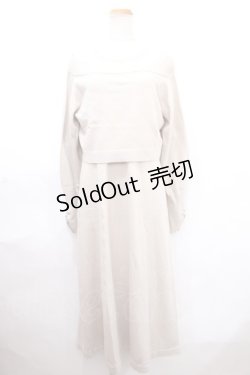 画像1: axes femme / オフショルニット×ワンピースセット F ベージュ Y-24-11-06-093-AX-OP-SZ-ZI