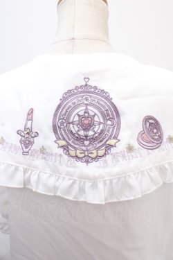 画像4: Amavel / Magical Cosmic Cosmeticフリルブラウス  オフ×ラベンダー Y-24-11-09-007-CA-BL-SZ-ZS