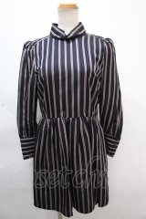 MILK / Royalストライプワンピース  ネイビー Y-24-11-12-081-ML-OP-SZ-ZT419