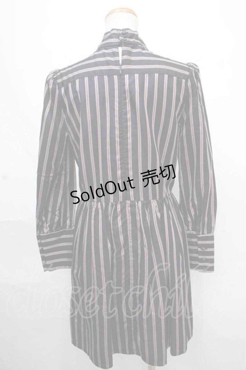 画像2: 【SALE】MILK / Royalストライプワンピース  ネイビー Y-24-11-12-081-ML-OP-SZ-ZT419 (2)