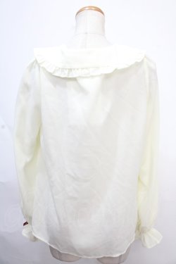 画像2: axes femme kawaii / お菓子刺繍ブラウス  キナリ Y-24-11-12-019-AX-BL-SZ-OS