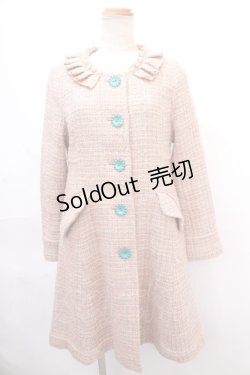 画像1: Emily Temple cute / ツイードコート  ピンク Y-24-11-13-045-ET-CO-AS-ZT-C059
