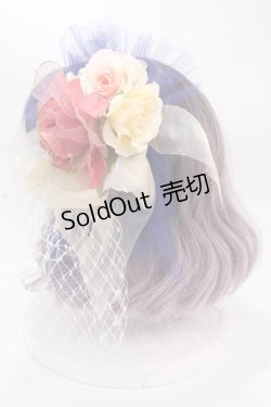 画像2: Angelic Pretty / Classic Rose Dollカチューシャ  ネイビー Y-24-11-18-076-AP-AC-SZ-ZY