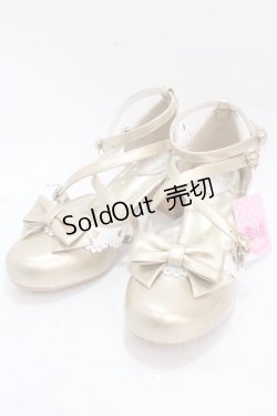 画像1: Angelic Pretty / Heartセパレートシューズ M ゴールド Y-24-11-18-087-AP-SH-SZ-ZY