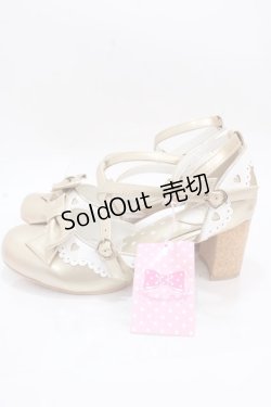 画像2: Angelic Pretty / Heartセパレートシューズ M ゴールド Y-24-11-18-088-AP-SH-SZ-ZY
