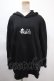 画像1: NieR Clothing / NieRちゃん刺繍プルパーカー  黒 Y-24-11-18-127-PU-TO-SZ-ZT316 (1)