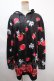 画像1: NieR Clothing / LONG LENGTH ZIP OUTER【Falling Apple】  黒×赤 Y-24-11-18-131-PU-TO-SZ-ZT225 (1)