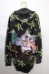 画像1: NieR Clothing / 総柄ZIPパーカー  黒 Y-24-11-18-137-PU-TO-SZ-ZT328 (1)