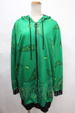 画像1: NieR Clothing / 枝豆ZIPパーカー  グリーン Y-24-11-18-138-PU-TO-SZ-ZI