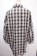 画像2: NieR Clothing / チェックシャツ F グレー Y-24-11-18-142-PU-BL-SZ-ZT315 (2)