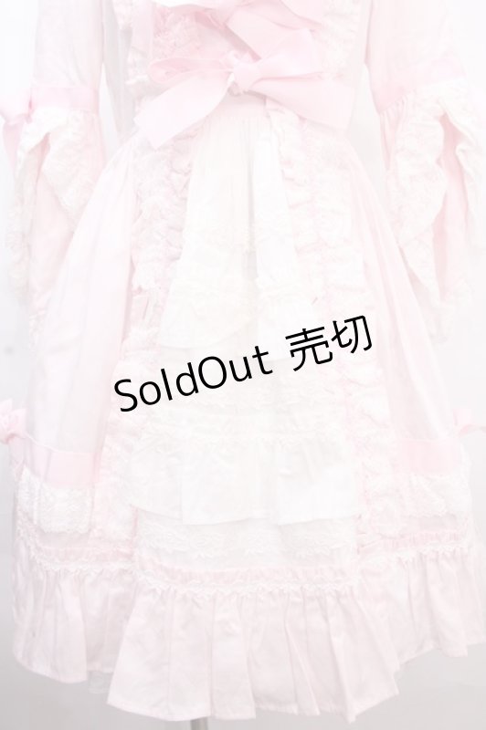 画像4: BABY,THE STARS SHINE BRIGHT / ローブ・ア・ラ・フランセーズワンピース&ヘッドドレス  ピンク Y-24-11-18-177-BA-OP-SZ-ZY (4)