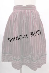 Victorian maiden / レジメンタルストライプスカート  ワイン Y-24-11-18-206-CL-SK-SZ-ZT162