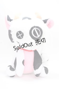 画像1: NieR Clothing / NieRちゃんぬいぐるみ【牛さん着ぐるみ】  白×黒 Y-24-11-18-050-PU-ZA-SZ-ZT-K008